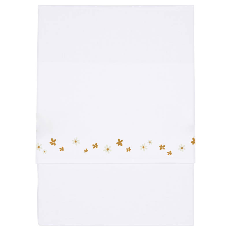 Bassinet sheet - Little Pink Flowers embroided