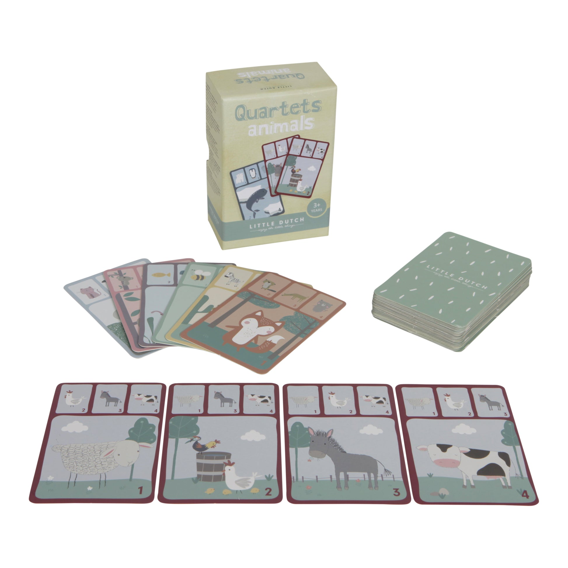 Quartets card game animals
