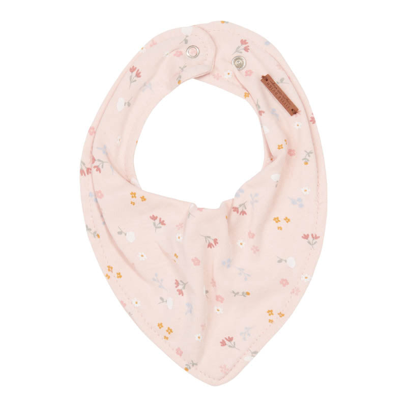 Bandana bib - Little Pink Flowers