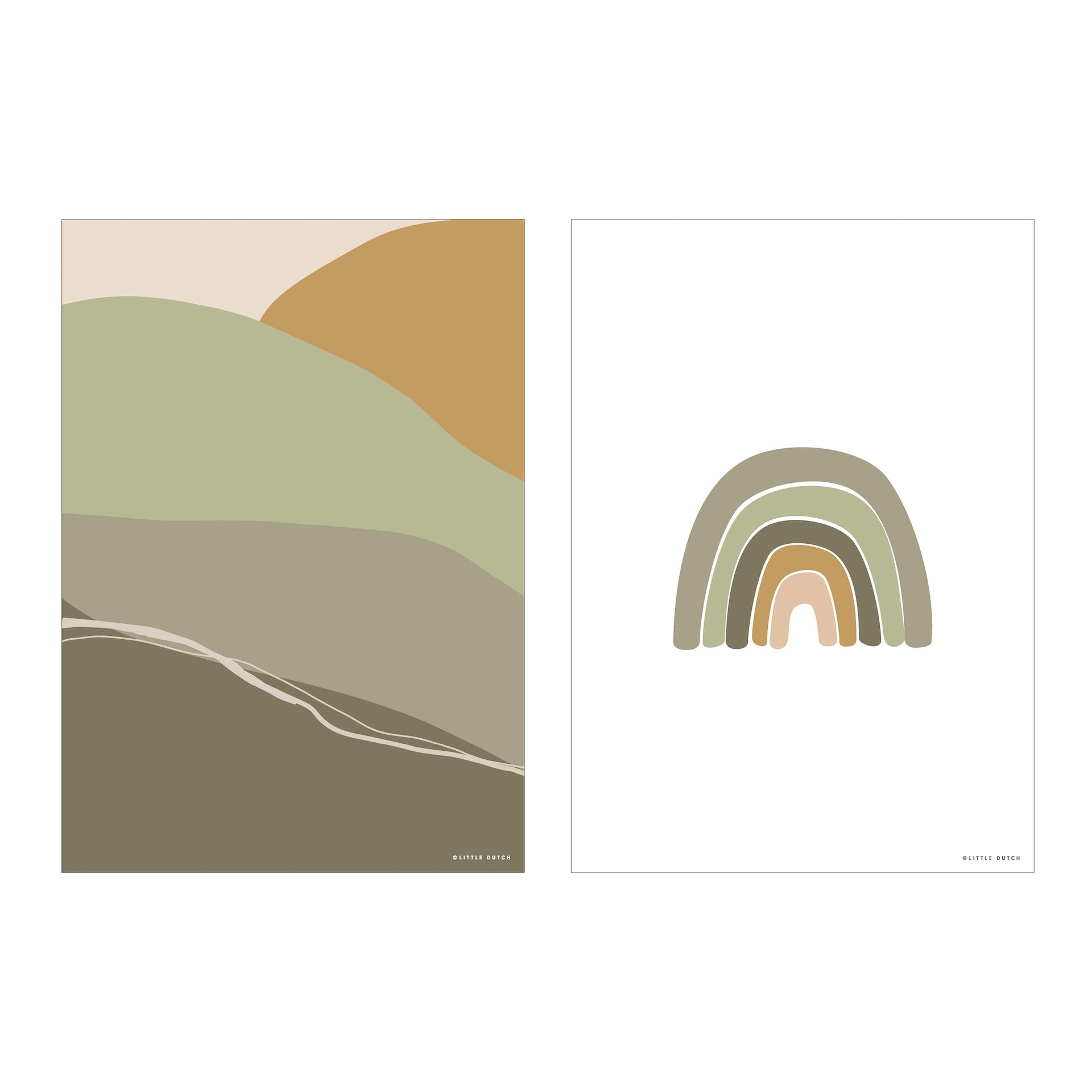 Poster A3 Horizon - olive