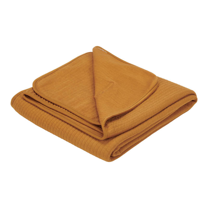 Cot summer blanket - Pure Ochre Spice