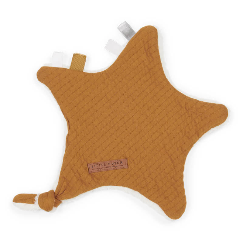 Cuddle cloth star - Pure Ochre Spice