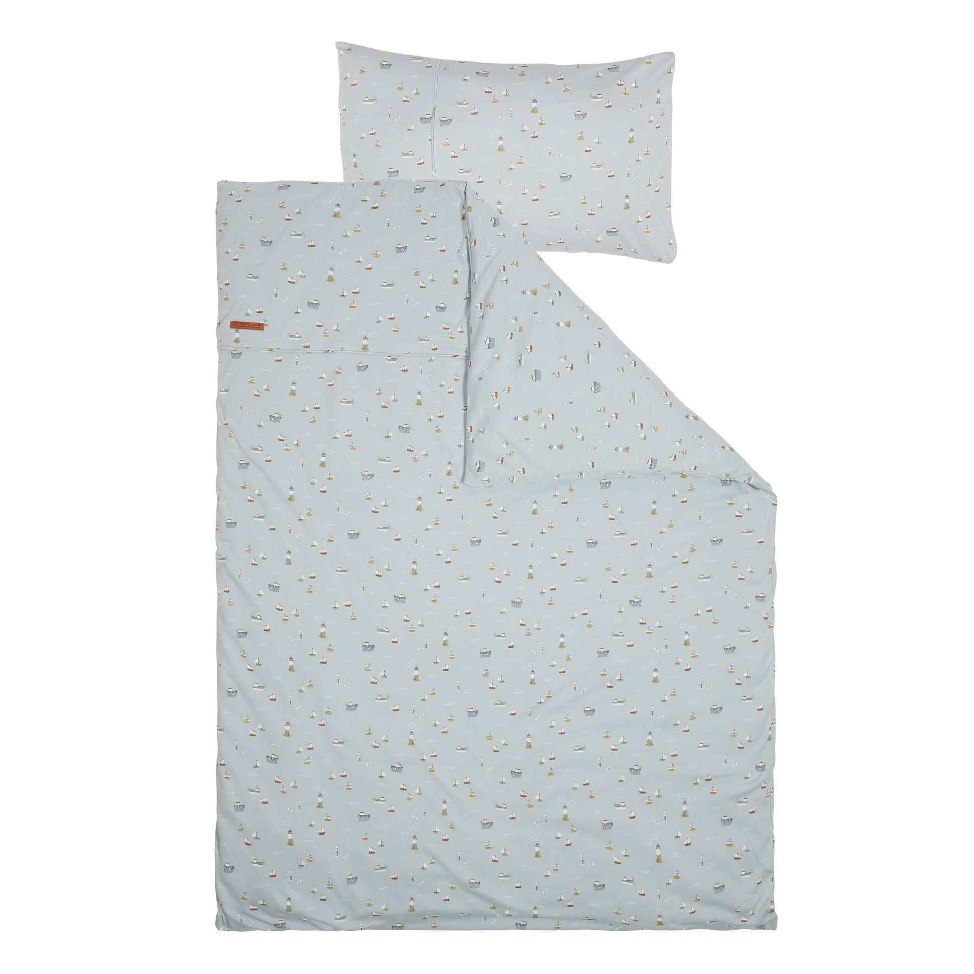 Cot duvet cover - Sailors Bay Blue