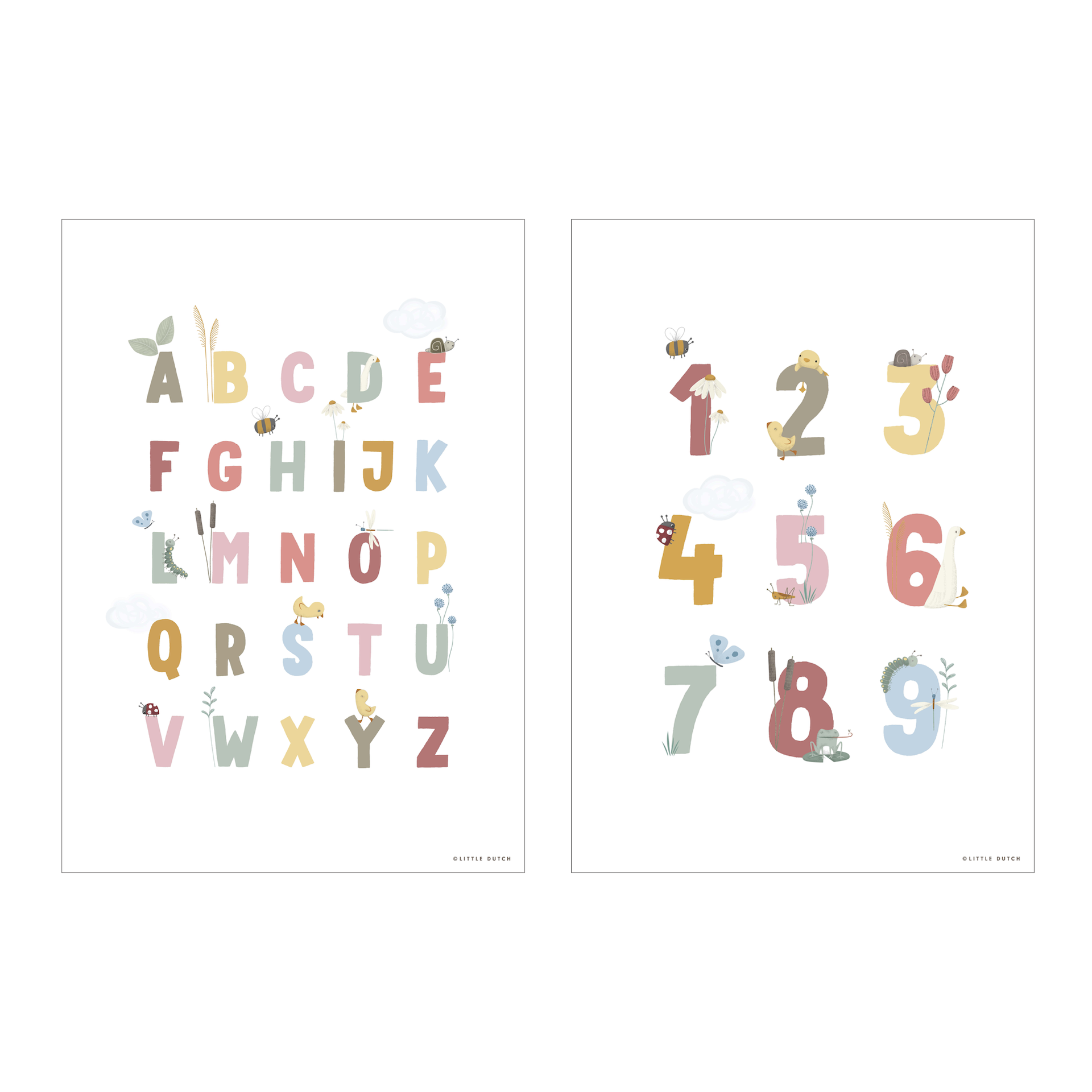 Poster A3 - Little Goose ABC Pink