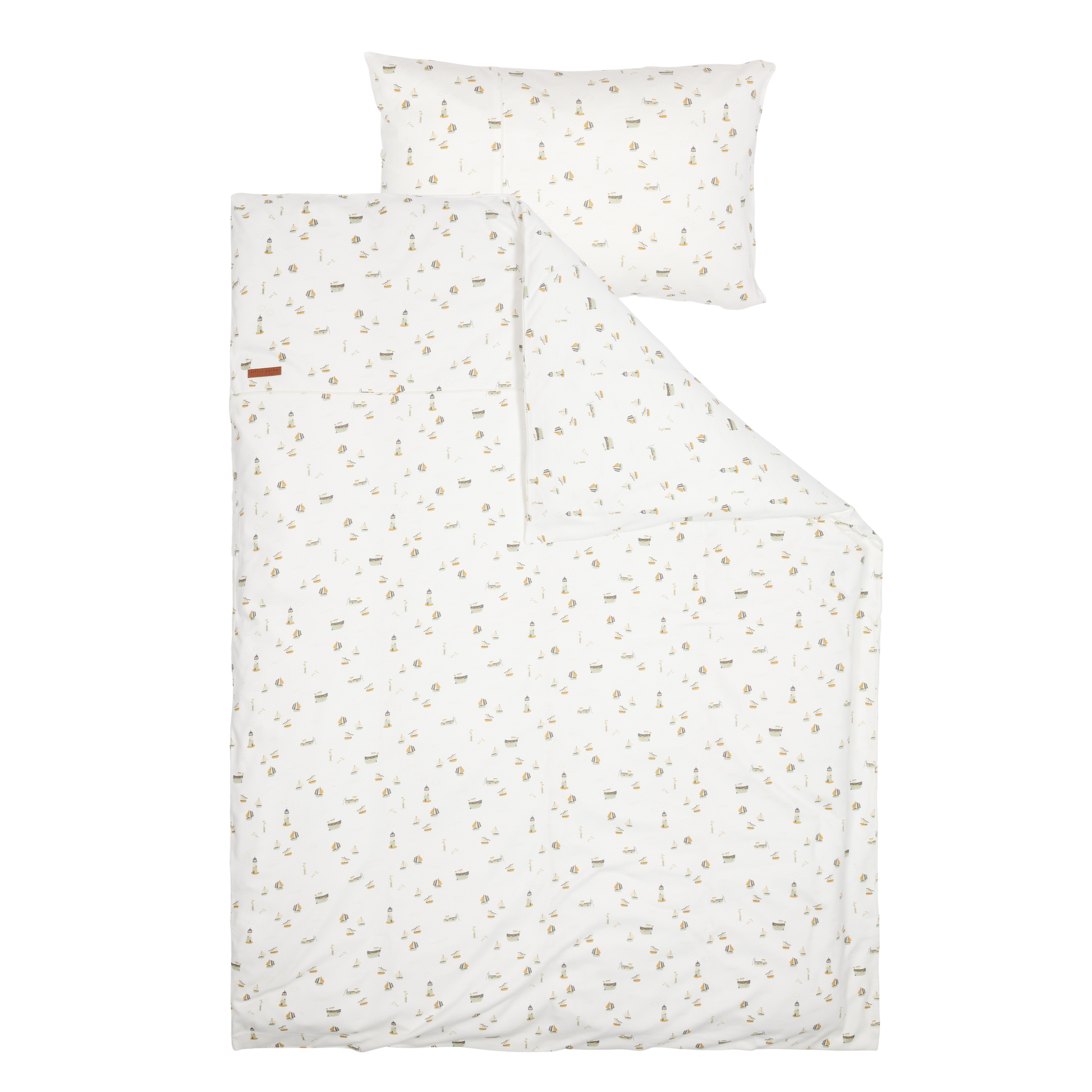 Cot duvet cover - Sailors Bay White
