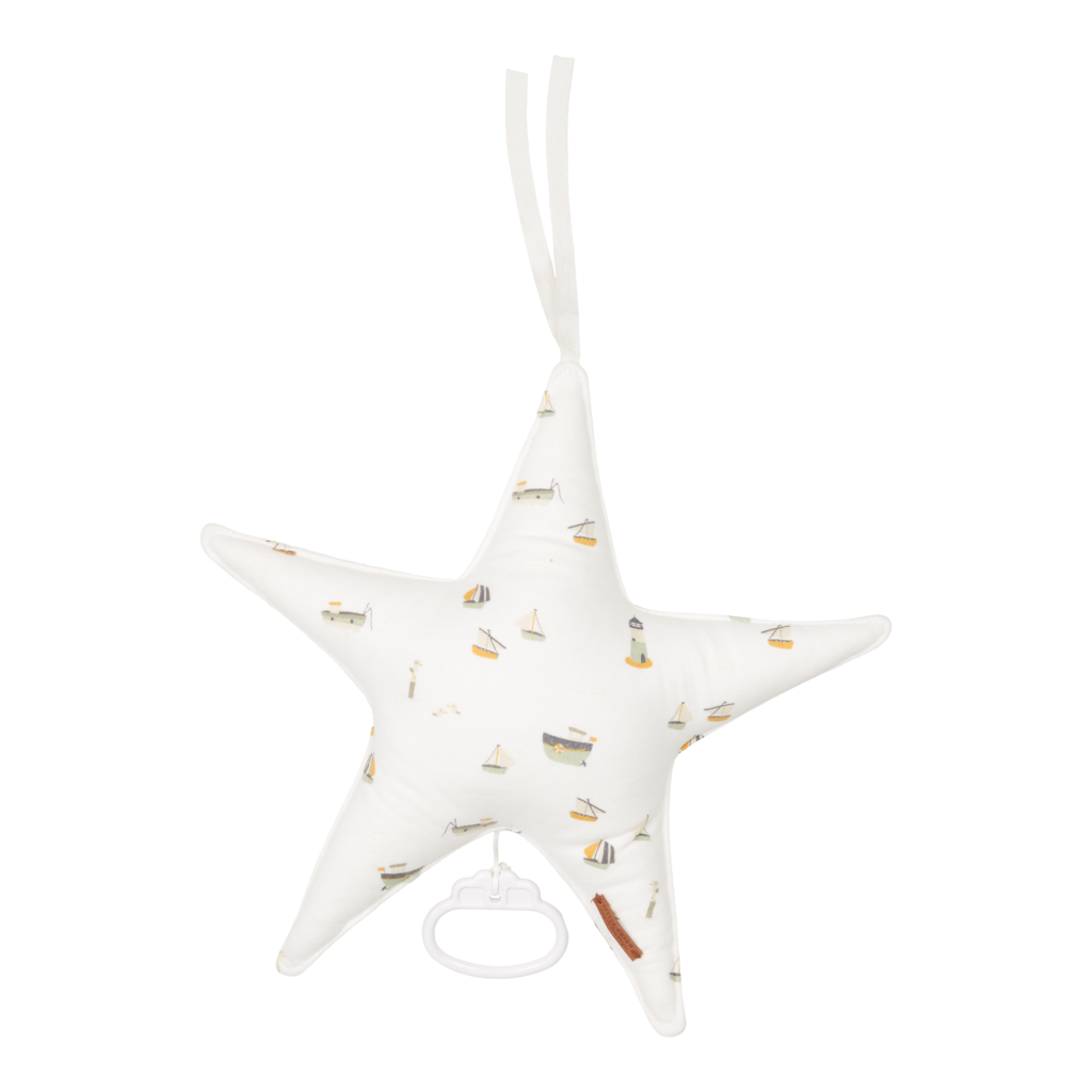 Star shaped music box - Sailors Bay White