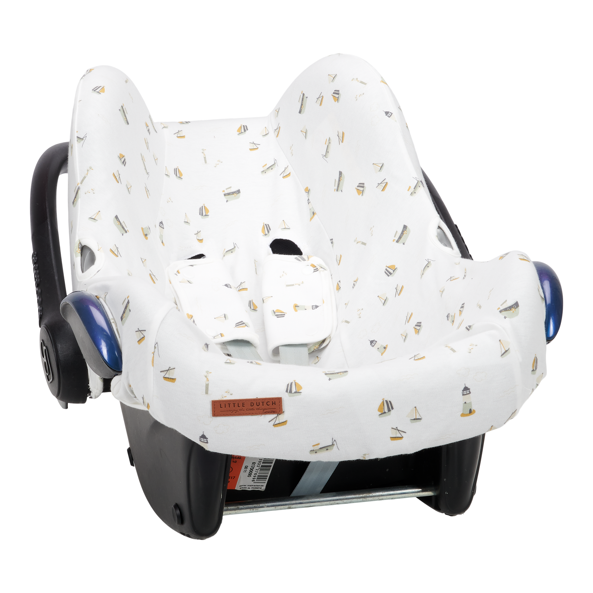 Car seat 0+ cover - Sailors Bay White