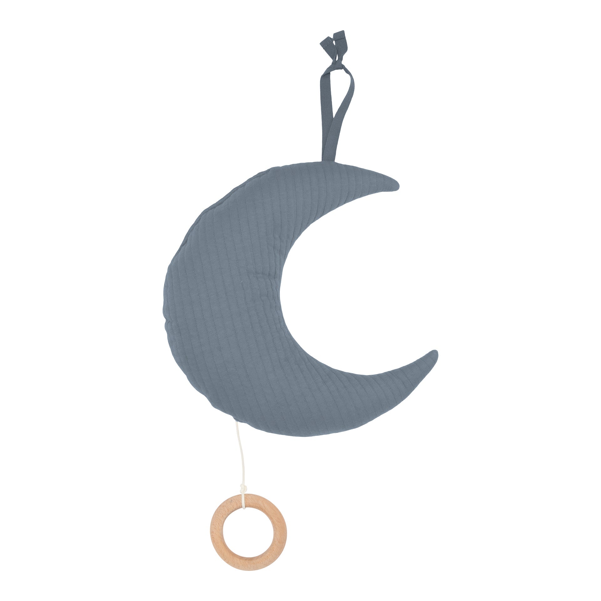 Moon shaped music box - Pure Blue